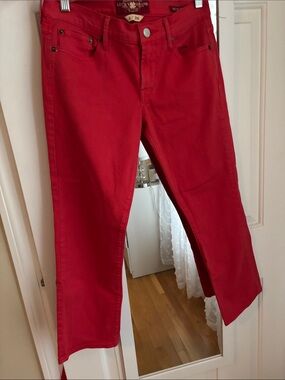 Lucky Brand Red Cropped Jeans - Women's Ankle Length